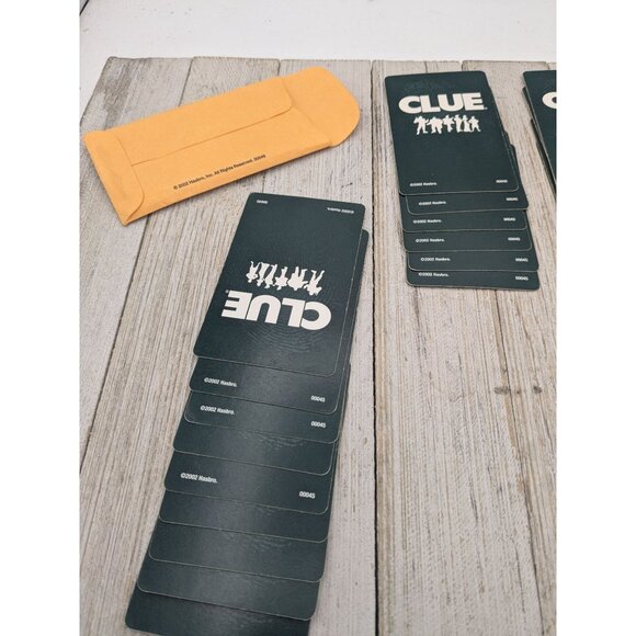 2002 Clue Board Game Replacement Parts Cards Weapons Suspects Rooms - Picture 7 of 9